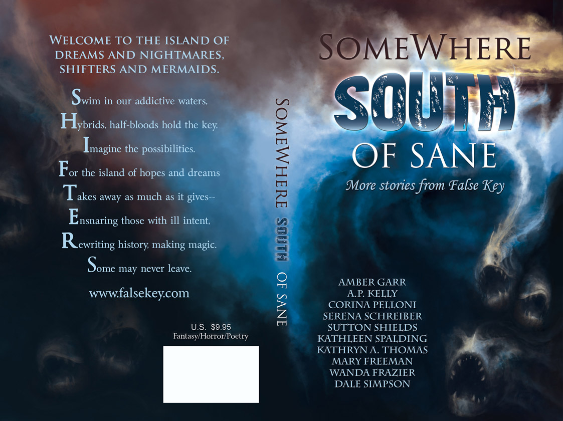 Book Cover Illustration | FalseKey Book 2, Somewhere South of SANE | Full Artwork - Thumbnail