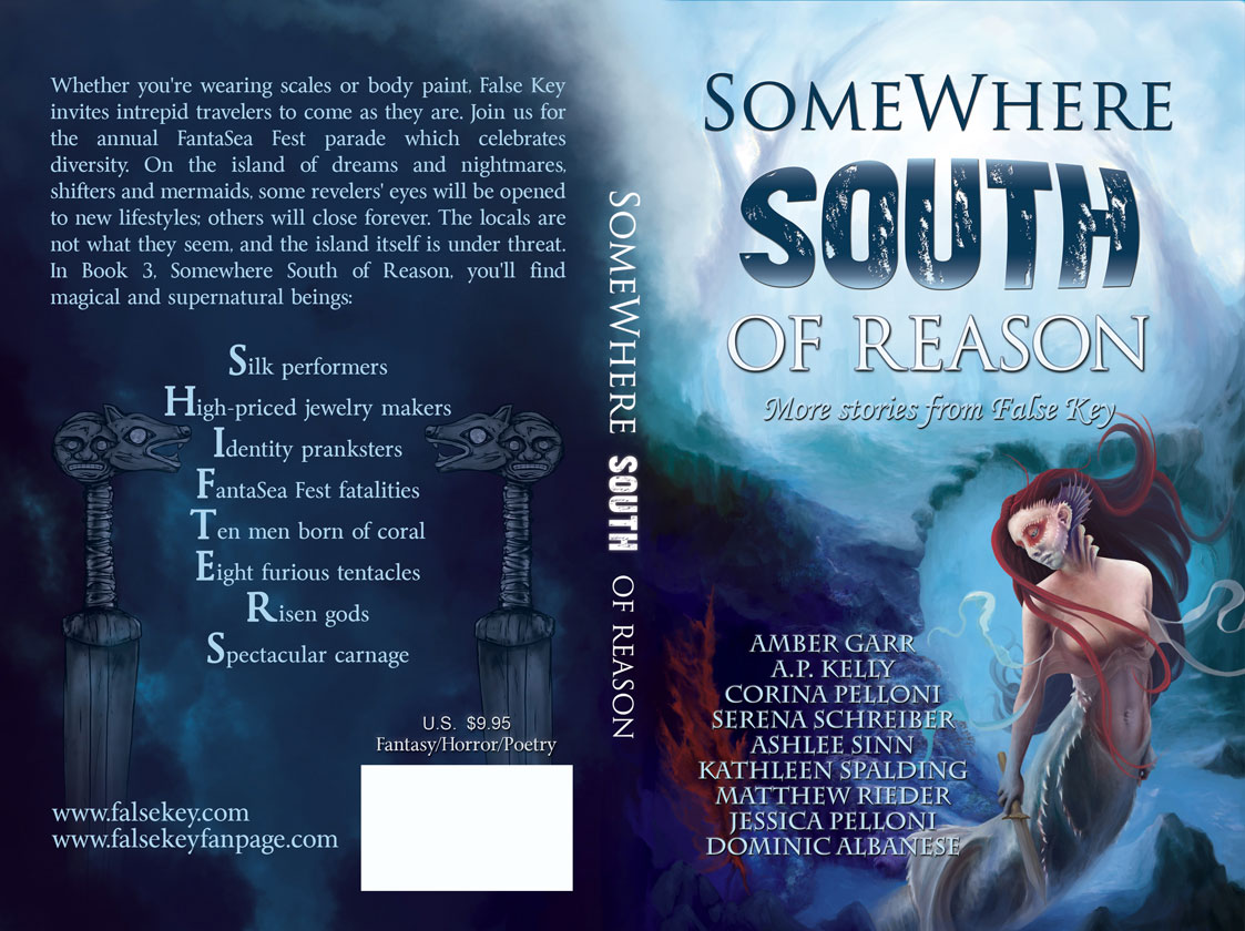 Book Cover Illustration | FalseKey Book 3, Somewhere South of REASON | Full Artwork - Thumbnail